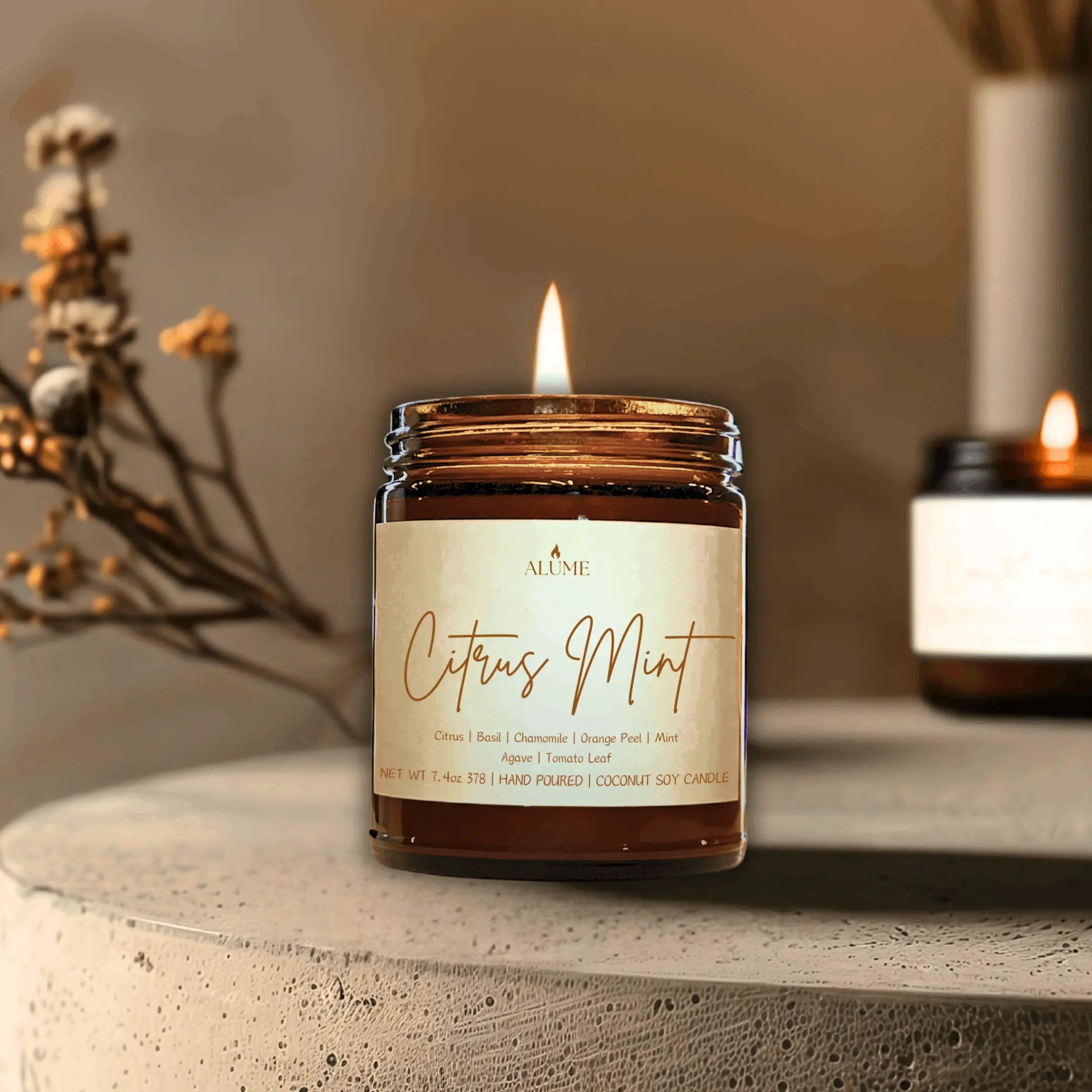 Citrus Mint | 7.4 oz Candle Alume