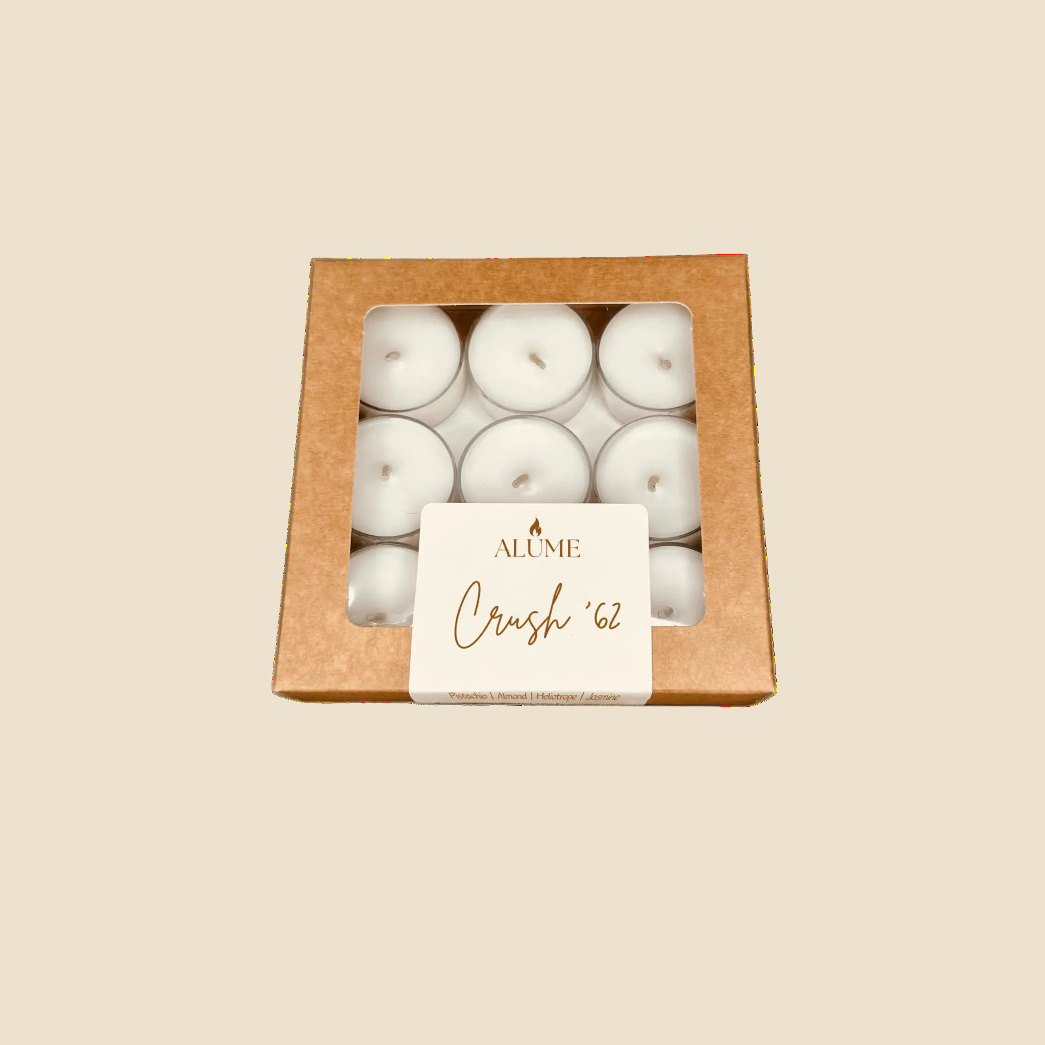 Crush '62 | 9 Count Tea Light Set Alume
