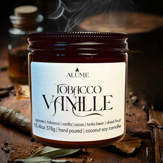 Tobacco Vanille | 13.4 oz Candle Alume