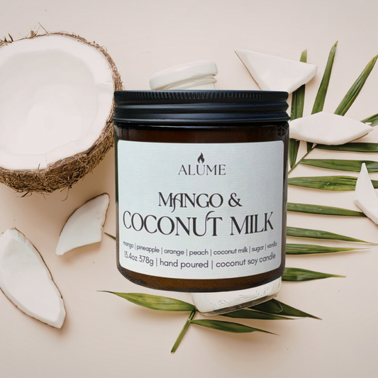 MANGO & COCONUT MILK | 13.4OZ CANDLE Alume