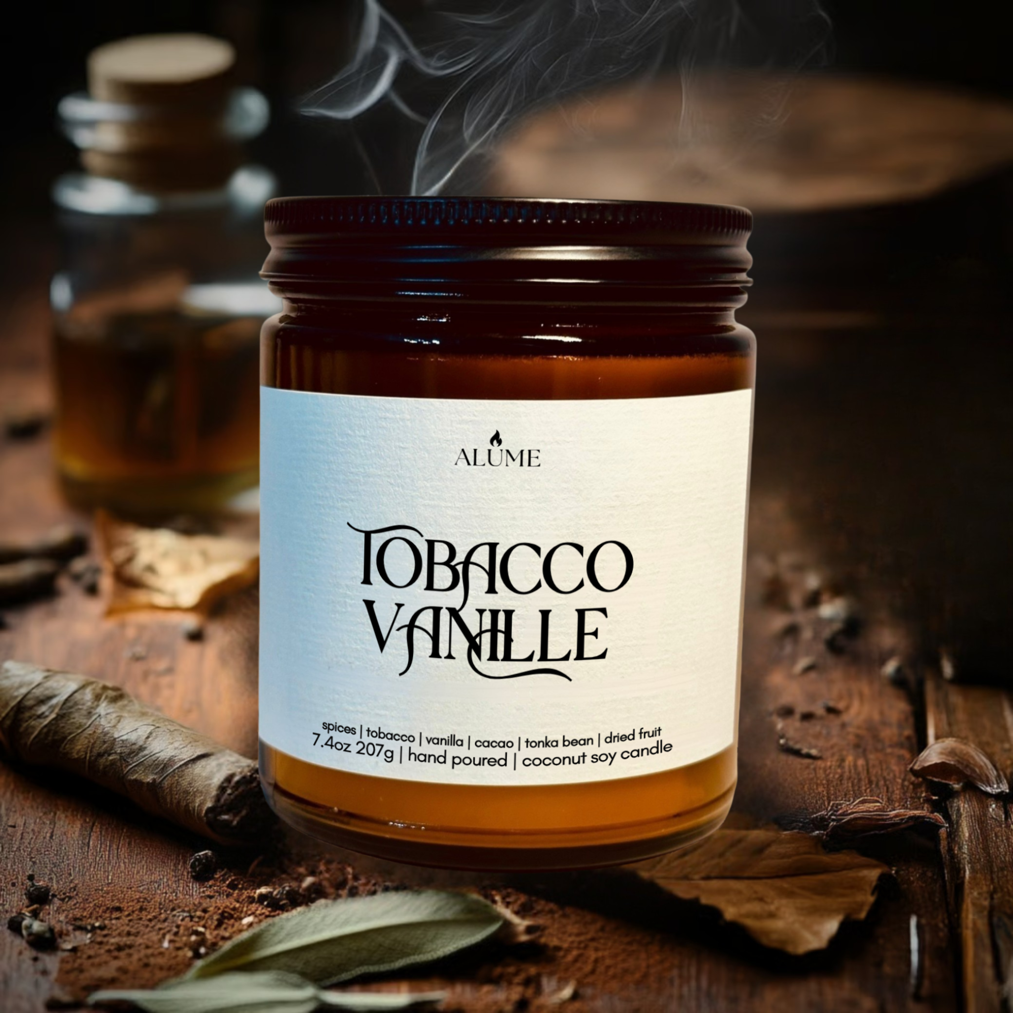Tobacco Vanille | 7.4 oz Candle Alume