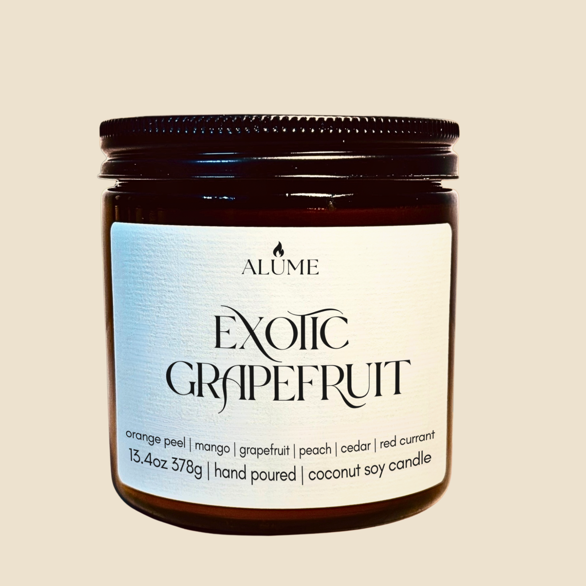 Exotic Grapefruit | 13.4 oz Candle Alume