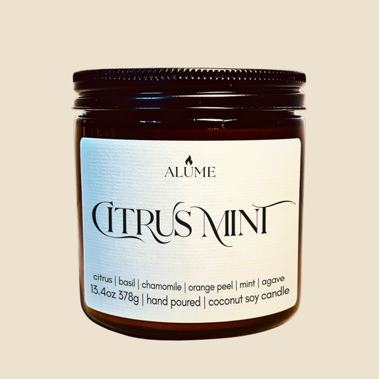 Citrus Mint | 13.4 oz Candle Alume