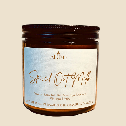 Spiced Oat Milk | 13.4 oz Candle Alume