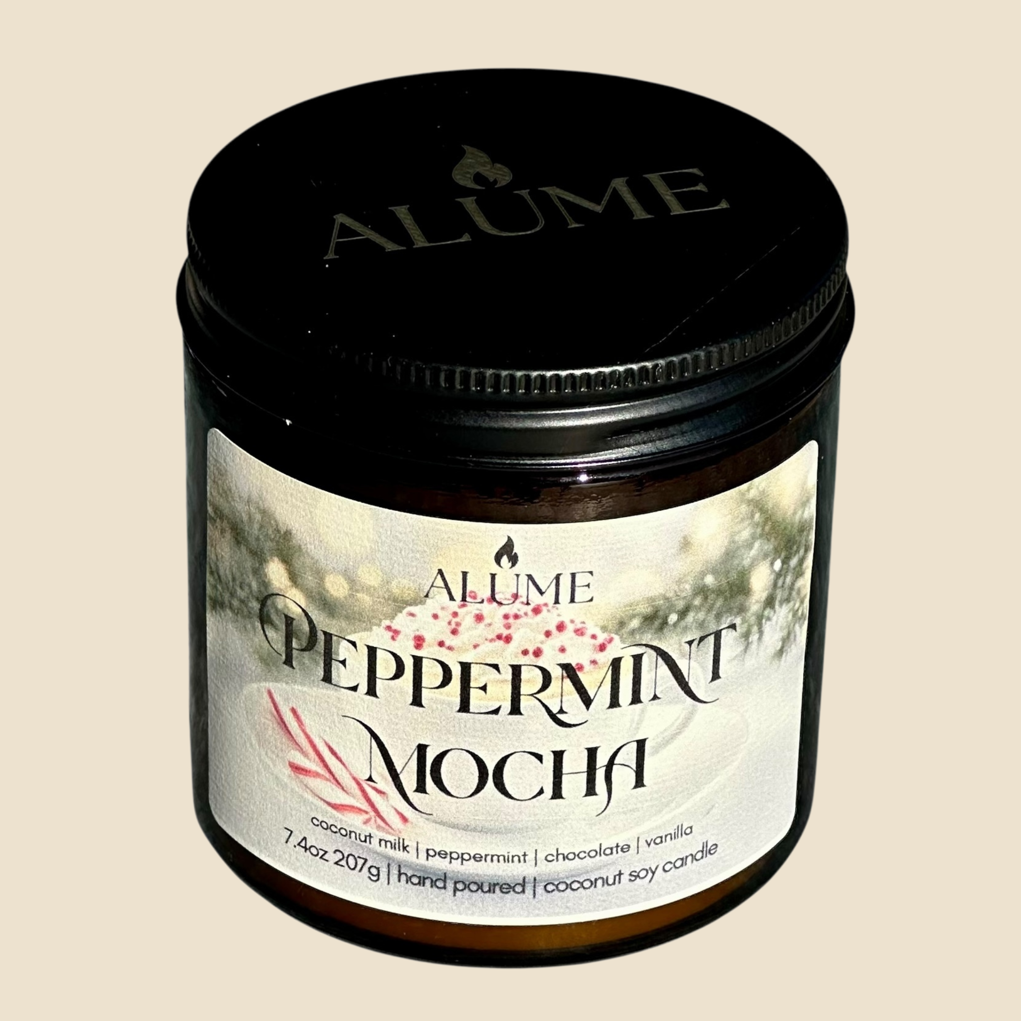 Peppermint Mocha | 13.4 oz Candle Alume