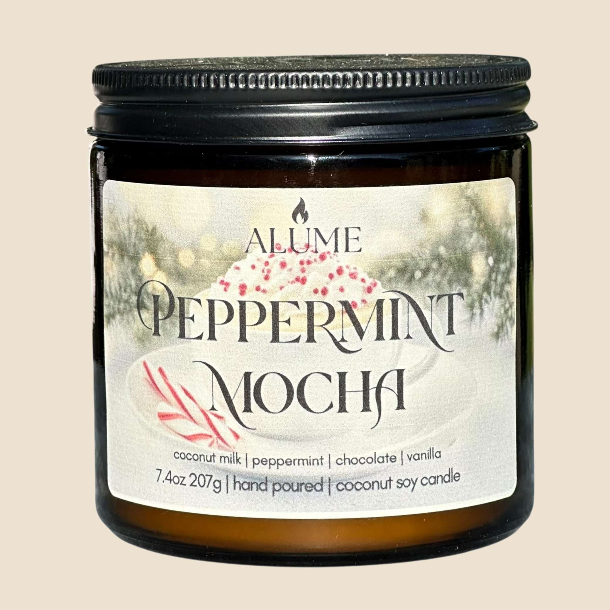 Peppermint Mocha | 13.4 oz Candle Alume