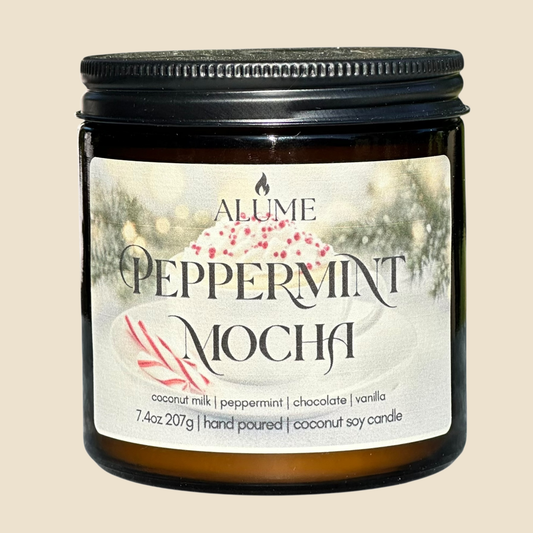 Peppermint Mocha | 13.4 oz Candle Alume